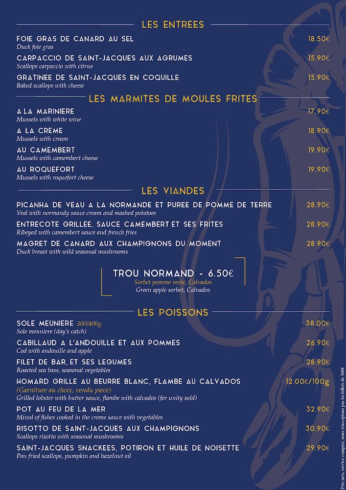 L'Écailler - Menu Image 1